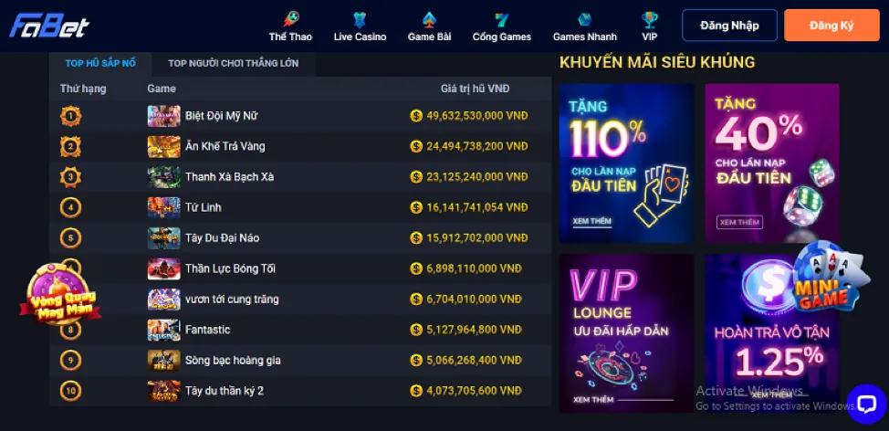 Các sản phẩm cá cược đa dạng tại SHBET5